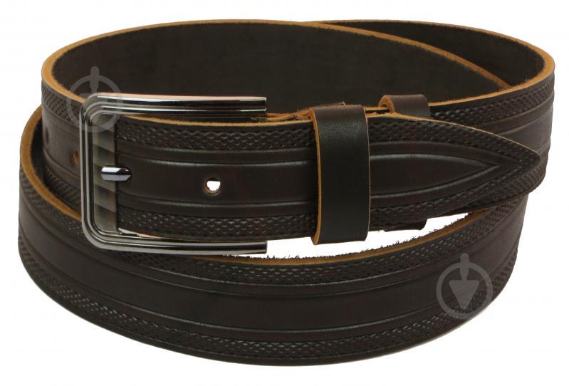 Кожаный ремень Skipper 110-130 x 3.8 см Коричневый (1012-38)