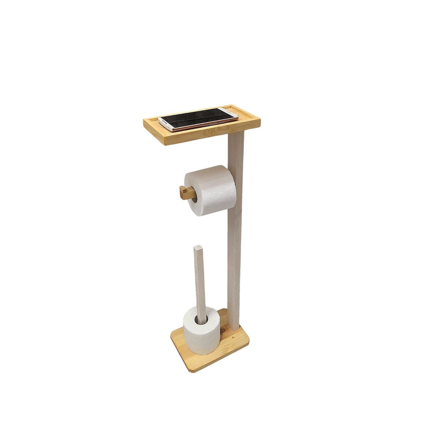 Стойка для туалетной бумаги из дерева (2083797355)
