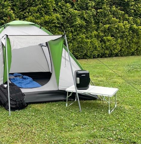 Стіл-валіза розкладний туристичний для намету/кемпінгу/саду max навантаження 15 кг Бежевий - фото 7