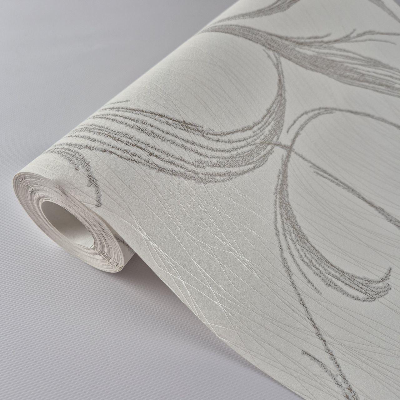 Шпалери вінілові Marburg 53437 0,53х10,05 м Молочний з коричневим (29785881) - фото 5 Шпалери вінілові Marburg 53437 0,53х10,05 м Молочний з коричневим (29785881) - фото 5