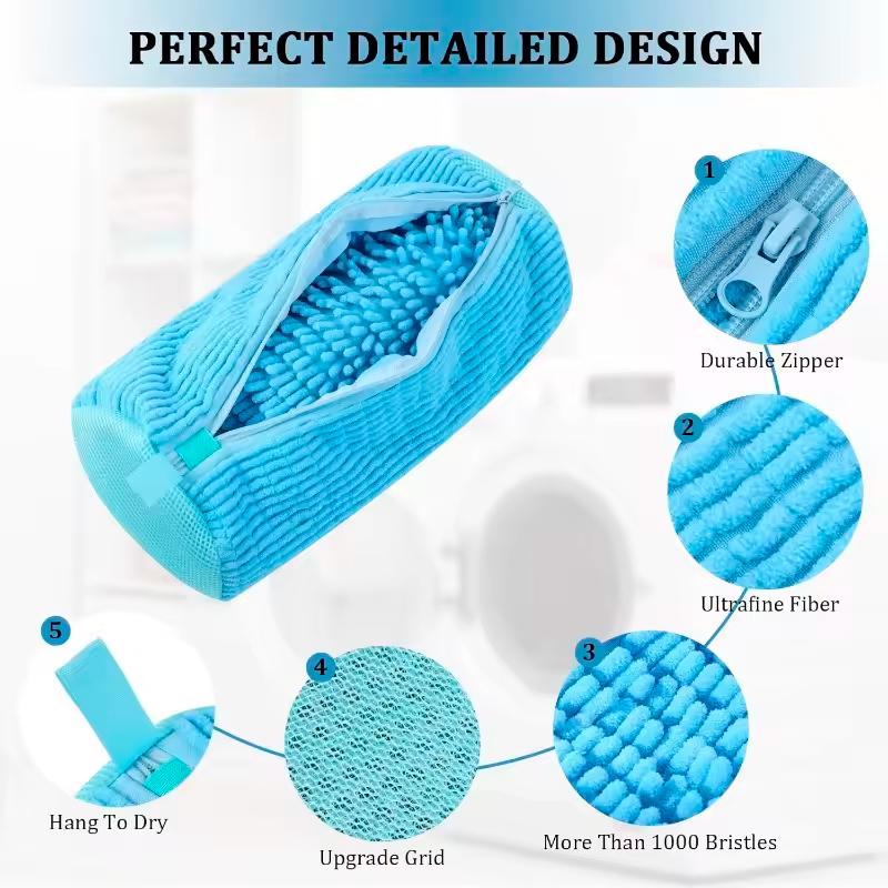 Мешок для стирки обуви Lazy people микрофибра Голубой (1011060-LightBlue) - фото 5 Мешок для стирки обуви Lazy people микрофибра Голубой (1011060-LightBlue) - фото 5