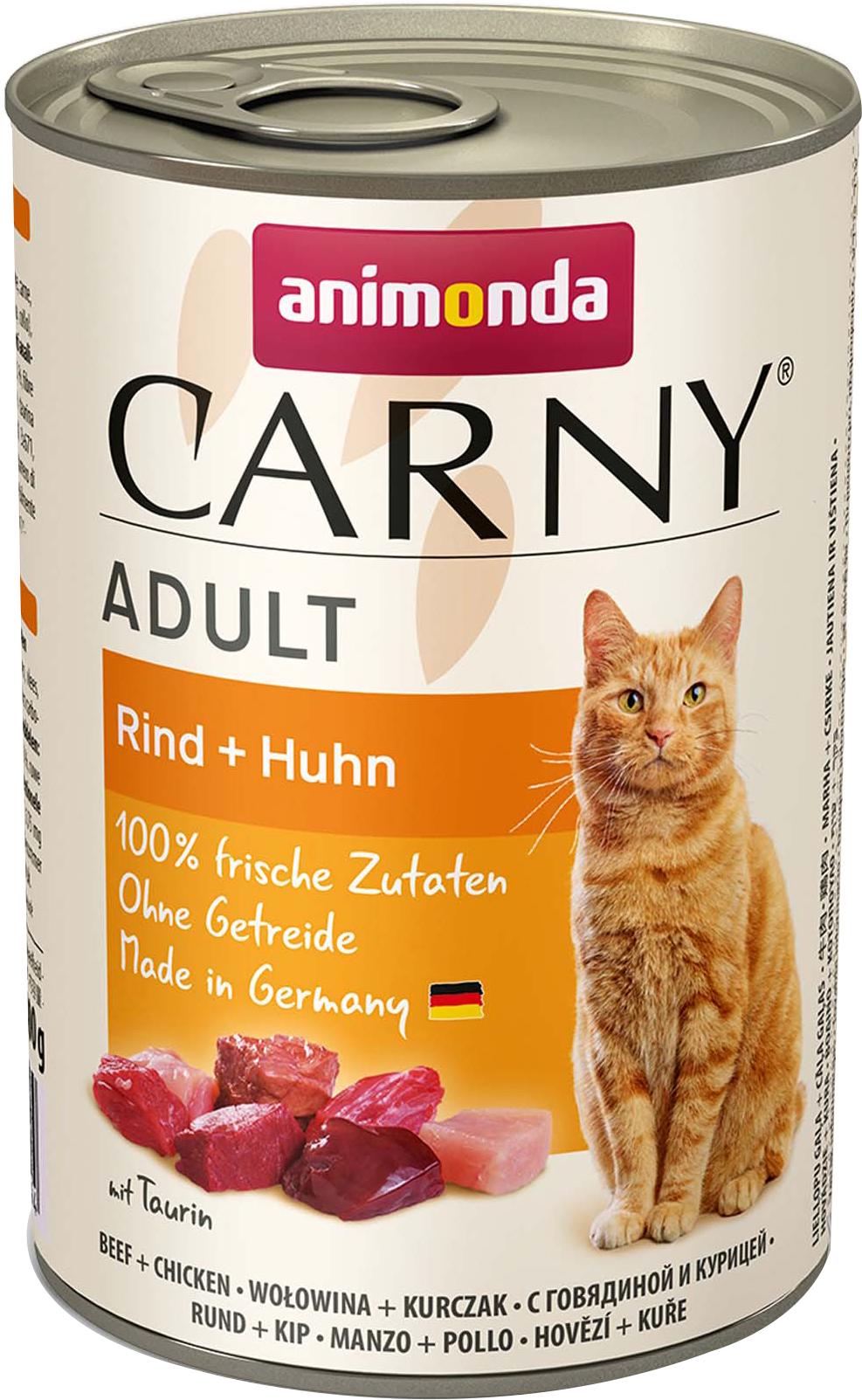 Корм влажный для кошек Animonda Carny Beef/Chicken с говядиной и курицей 400 г (4017721837194)