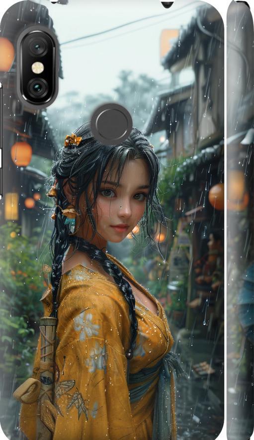 Чехол на Xiaomi Redmi Note 6 Pro Anime-girl (6133m-1551-42517)