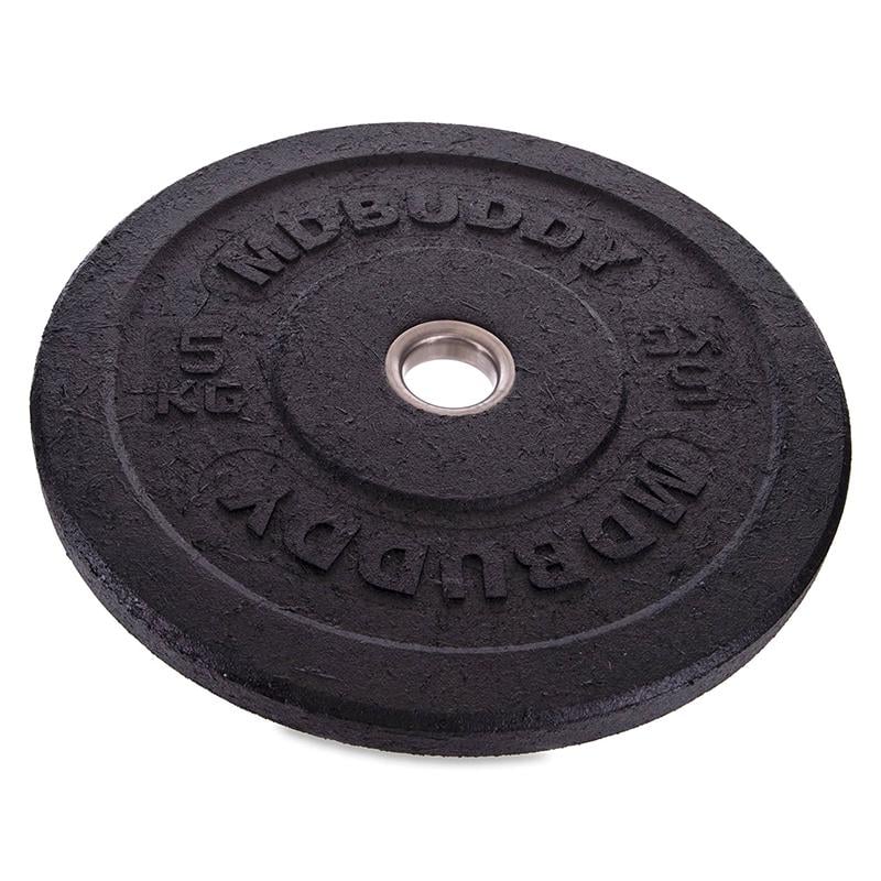 Диски Bumper Plates TA-2676 бамперні для кросфіту 5 кг Чорний (58363144)