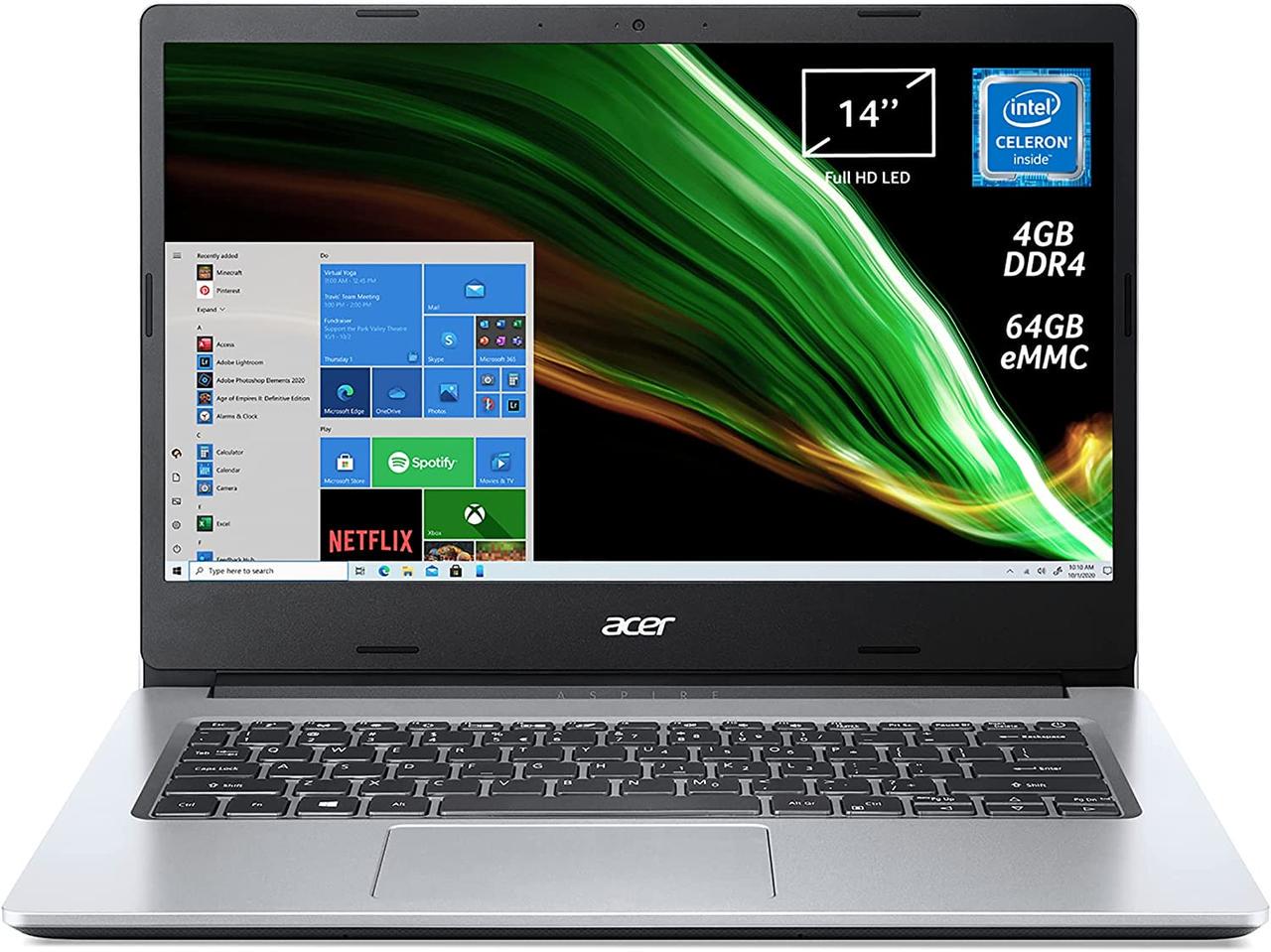 Ноутбук Acer Aspire 1 A114-33-C2TS Intel Celeron N4500 4 Гб ОЗУ DDR4 Windows 11 - фото 1