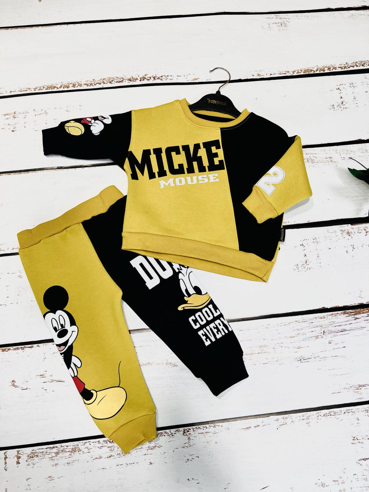 Костюм для хлопчика Mikey Mause утеплений на флісі 80 см -86 см (03654)