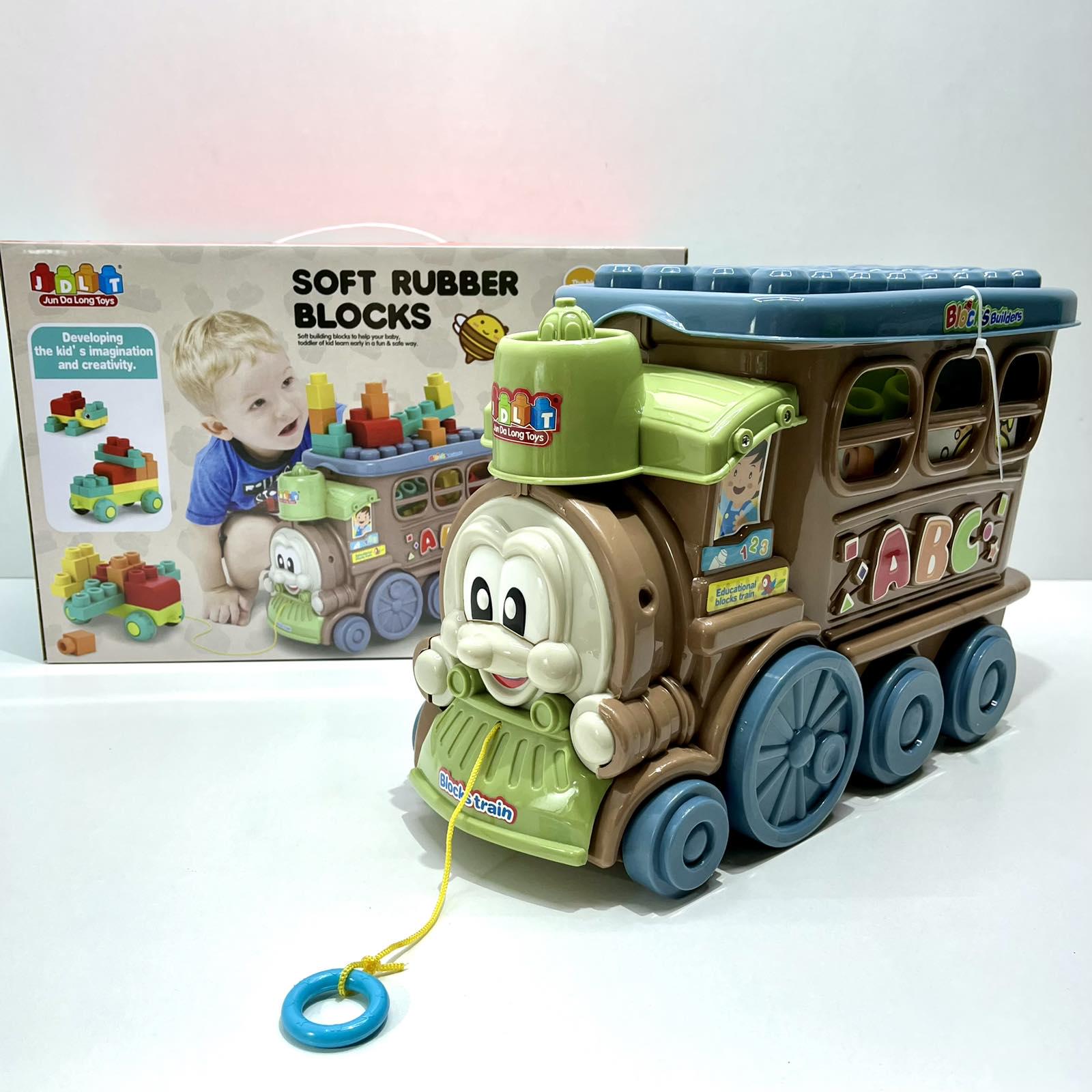 Конструктор JDLT Поезд-каталка 22 дет. (6060) - фото 4 Конструктор JDLT Поезд-каталка 22 дет. (6060) - фото 4