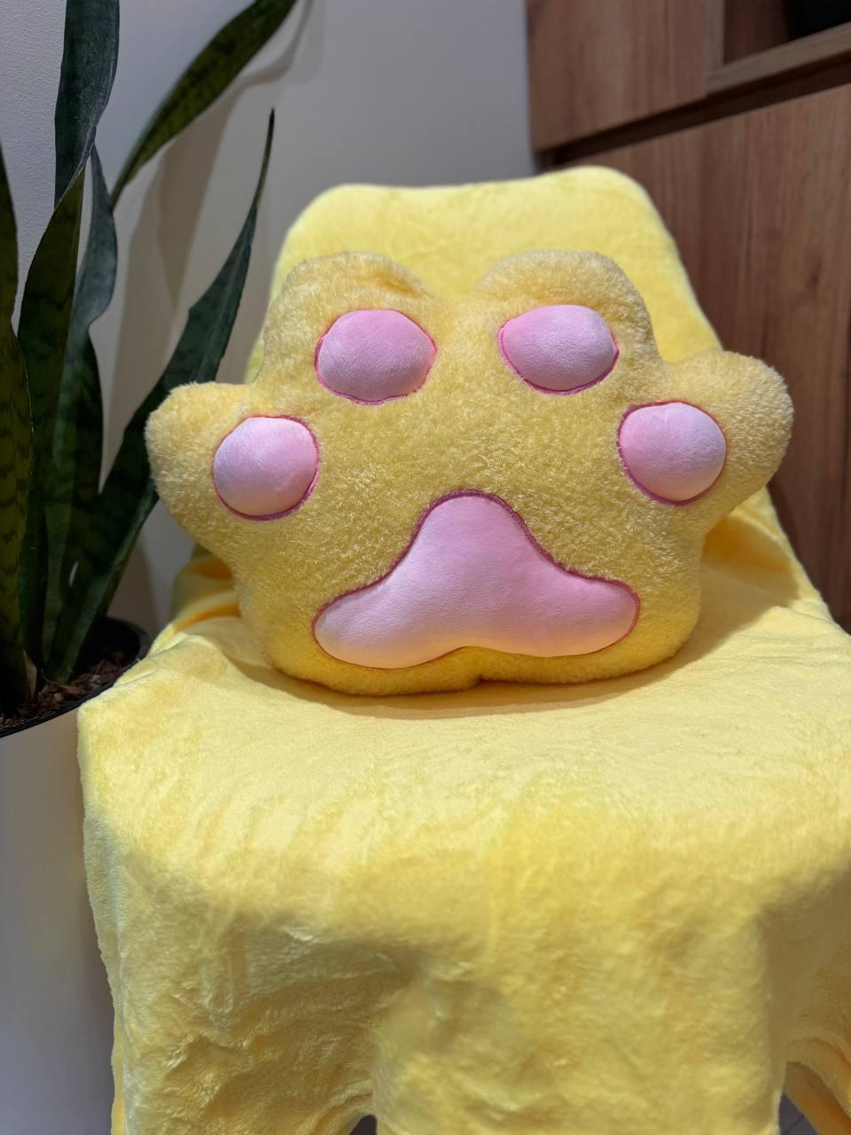 Игрушка-подушка Лапа Желтый (Д-lapa-pled-009-04)