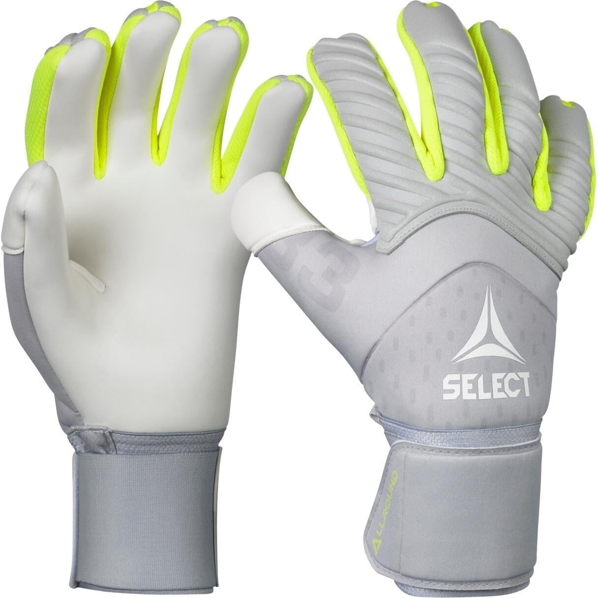 Вратарские перчатки Select 33 ALLROUND V26 р. 9 Серо-лимонный (601321-990) Вратарские перчатки Select 33 ALLROUND V26 р. 9 Серо-лимонный (601321-990)