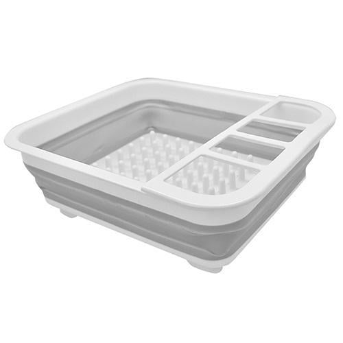 Сушилка для посуды складная Stenson силикон 36х31х11 см (MH-3827)