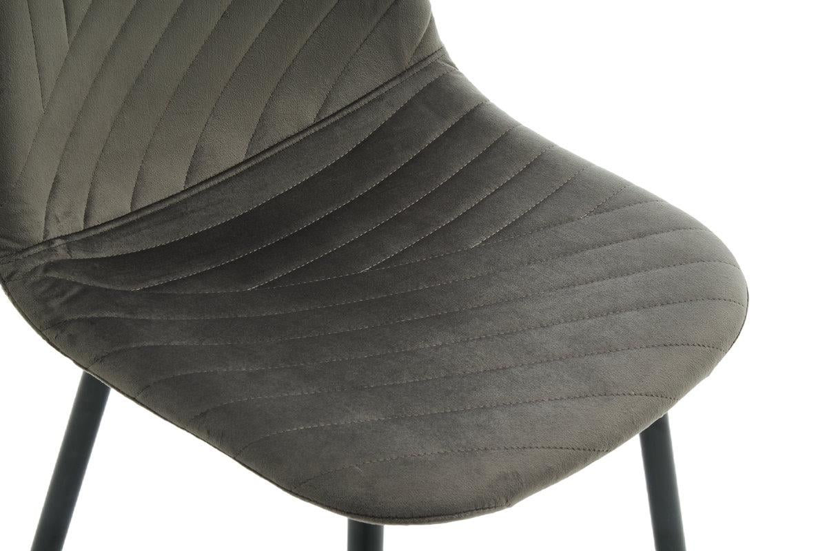 Кухонний стілець Мікс Меблі ЯРІС велюр Графіт (27897721) - фото 3 Кухонний стілець Мікс Меблі ЯРІС велюр Графіт (27897721) - фото 3