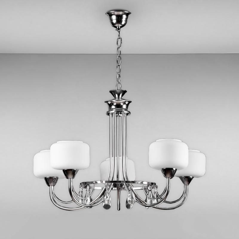 Люстра подвесная Light House SL-1496/5C CR 700х600 на пять ламп Хром