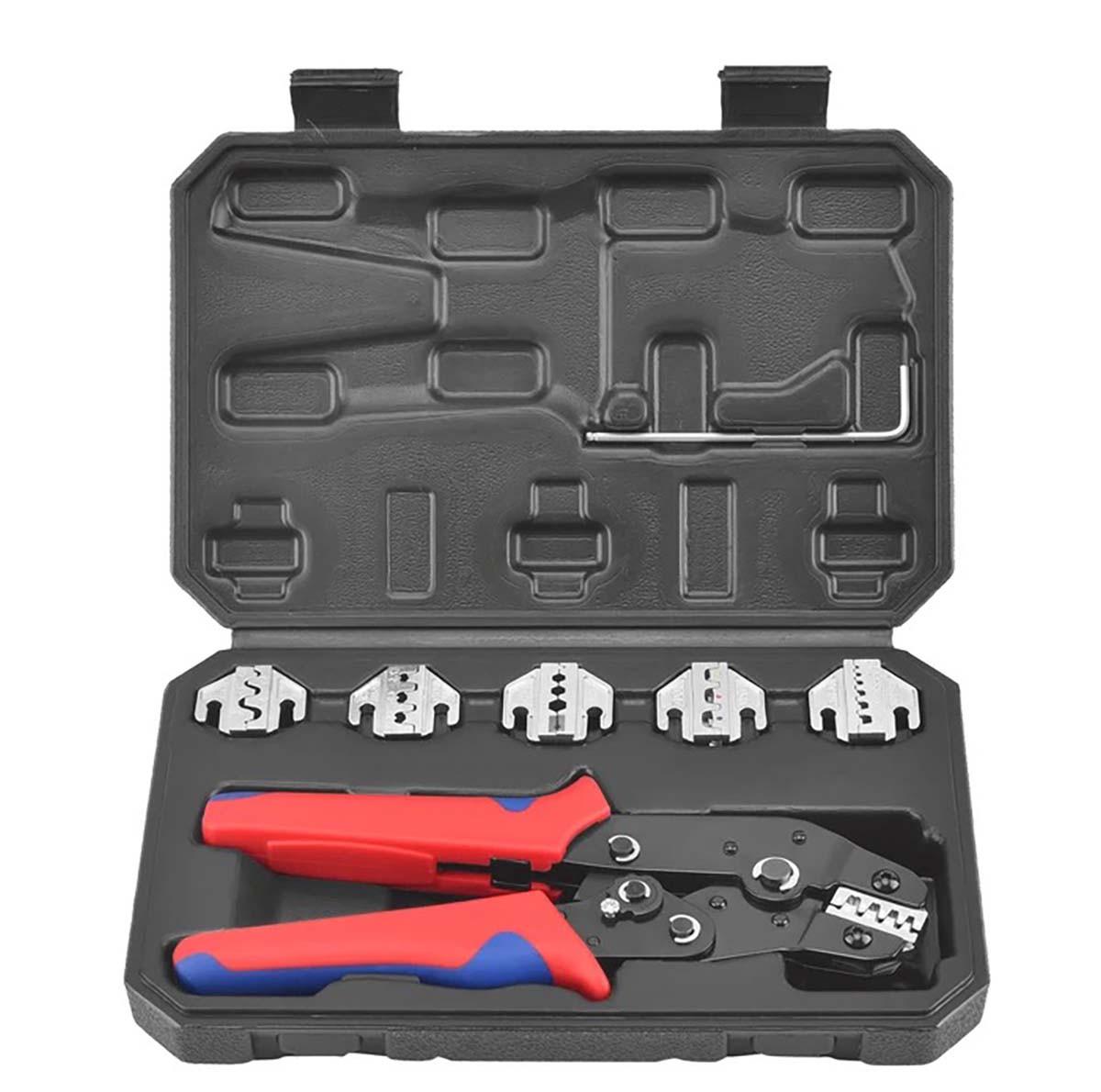 Кримперпресс клещи для обжима SN-58B CLAMPLUS со сменными матрицами 6в1 и кейс Red Кримперпресс клещи для обжима SN-58B CLAMPLUS со сменными матрицами 6в1 и кейс Red