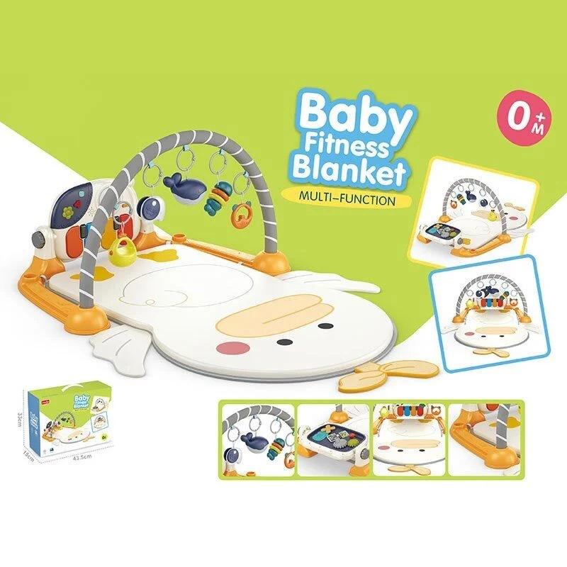 Килимок ігровий Baby Fitness Blanket бізиборд/брязкальця-підвіски/піаніно/мелодії Multicolor (144595) - фото 2