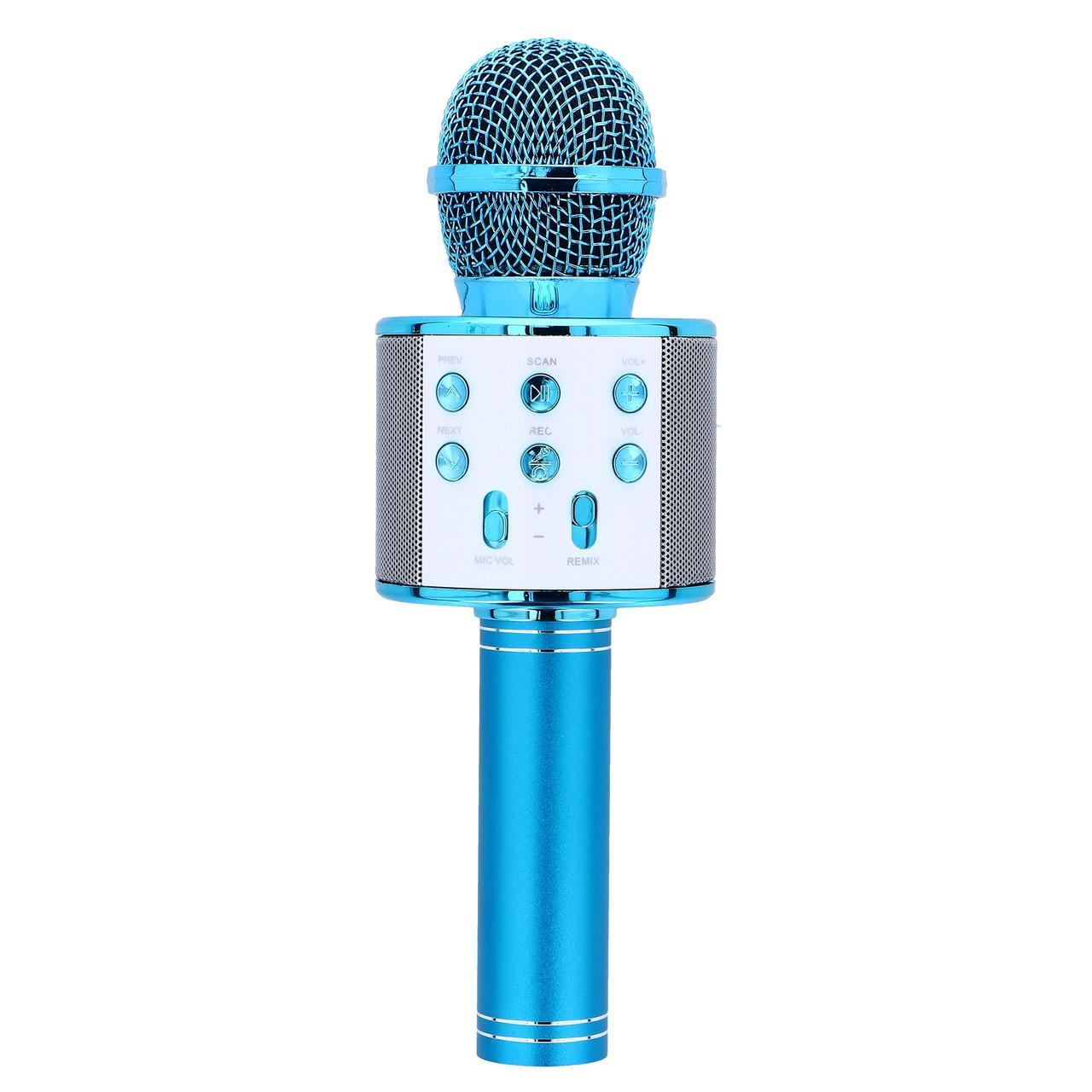 Беспроводной микрофон-караоке WSTER WS-858 Blue (12309)