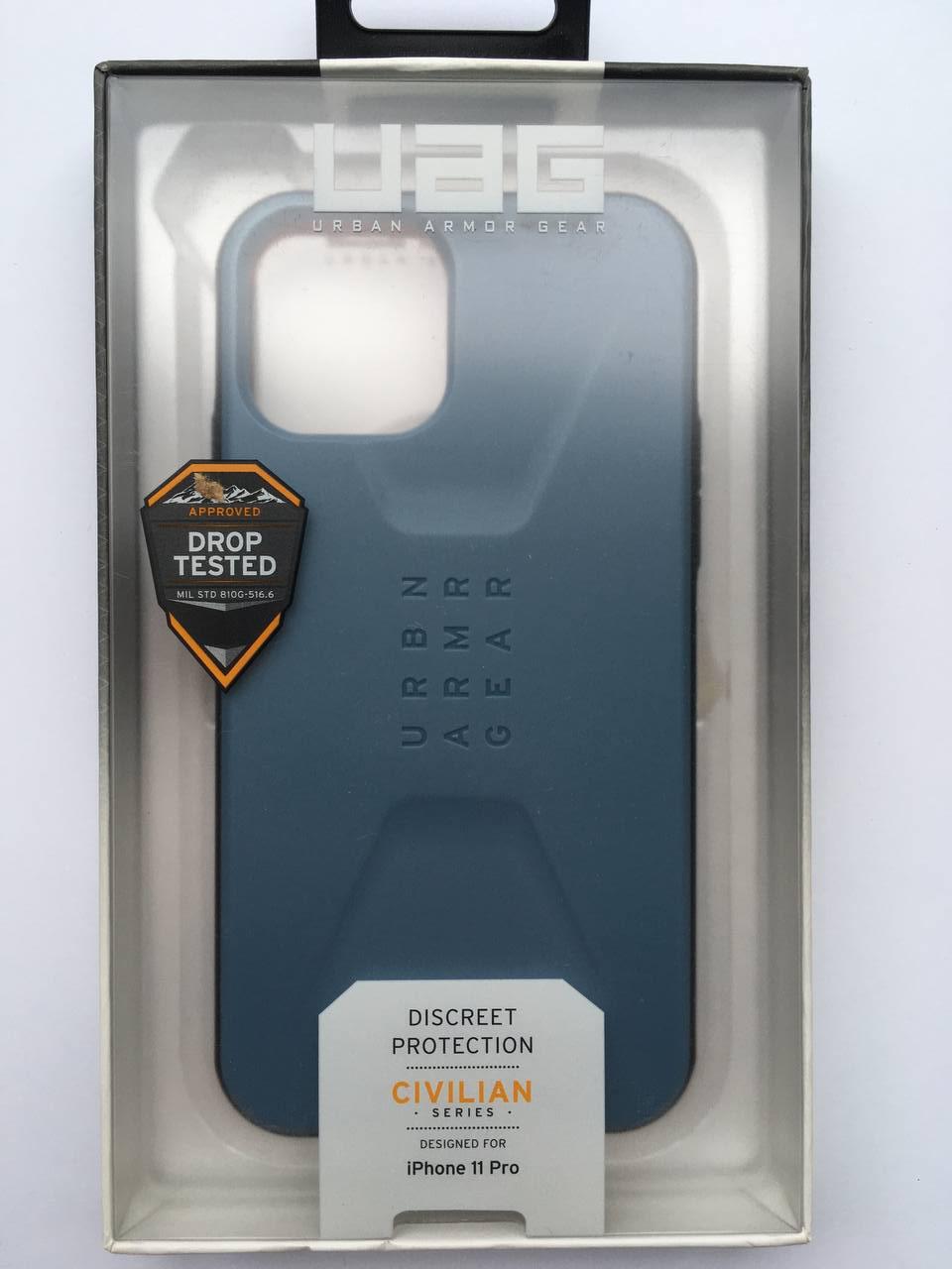 Чохол протиударний оригінальний мілітарі UAG Civilian 11170D115454 для Iphone 11 Pro (5.8") Slate - фото 2