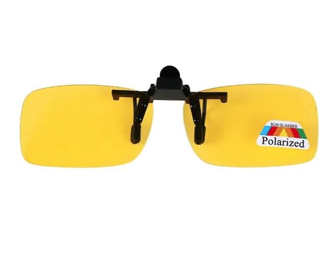 Полярізаційна накладка на окуляри жовта