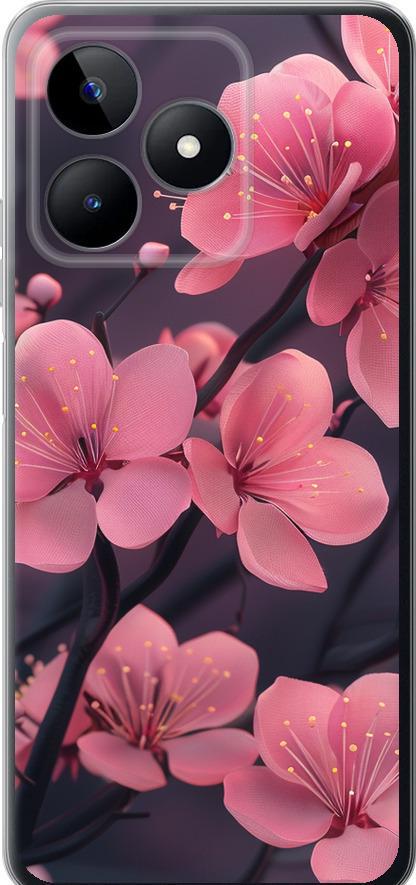 Чехол на Realme C53 Пурпурная сакура (6075u-3128-42517)