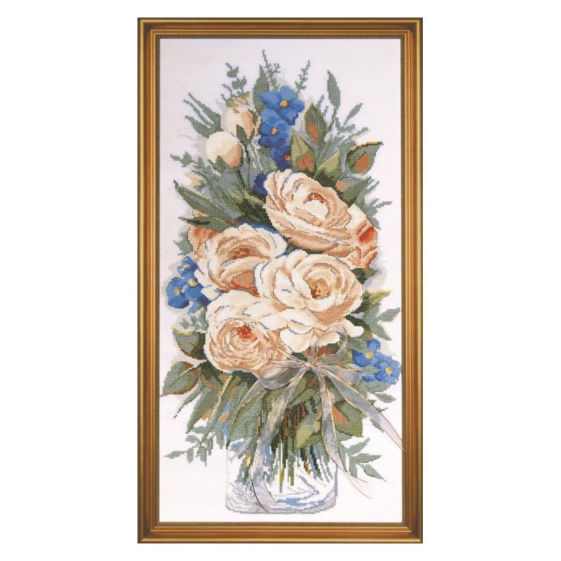 Набор для вышивания крестиком Design Works 2775 White Roses (18926)