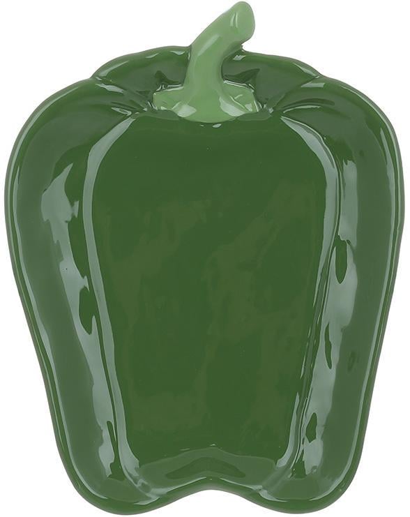 Тарелки керамические Pepper 2шт. 24х18 см Зеленый - фото 1 Тарелки керамические Pepper 2шт. 24х18 см Зеленый - фото 1