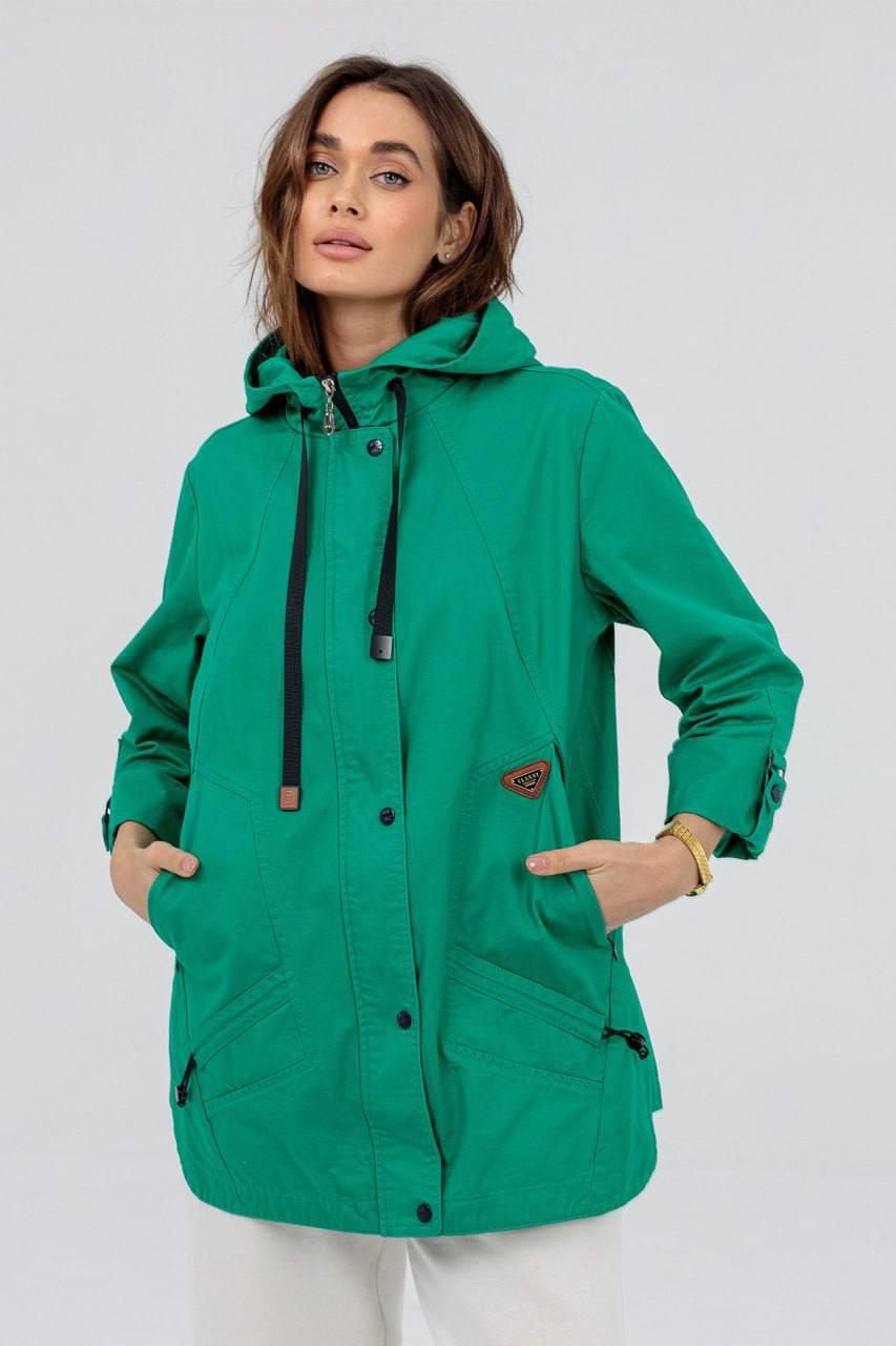 Вітровка жіноча 7XL Зелений (349h/7XL)