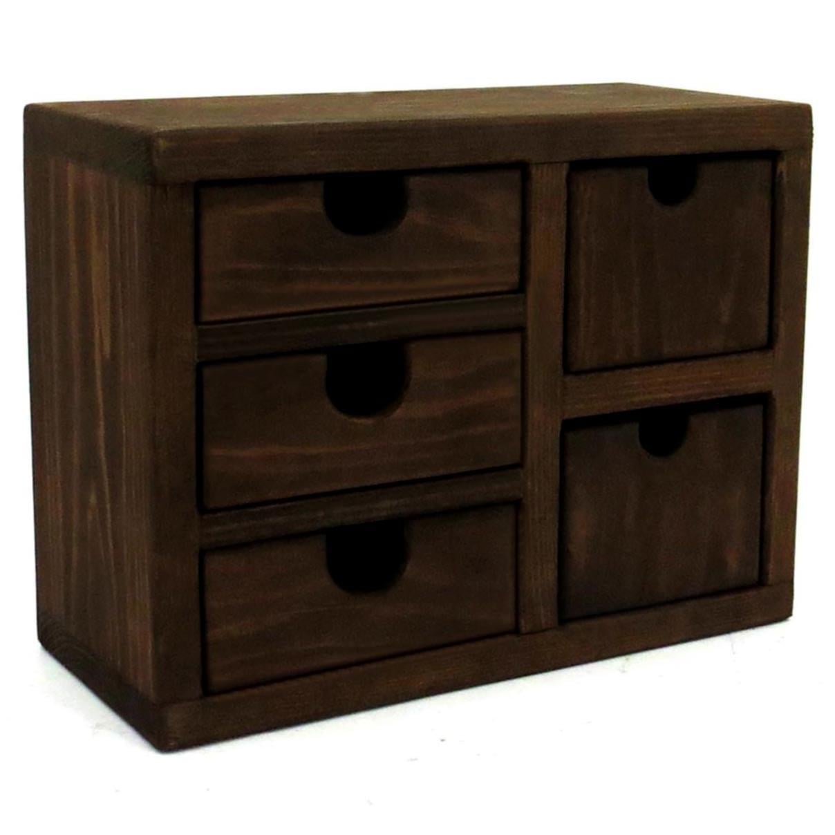 Мини-комод из дерева Берхала Капучино (МНК-008309)