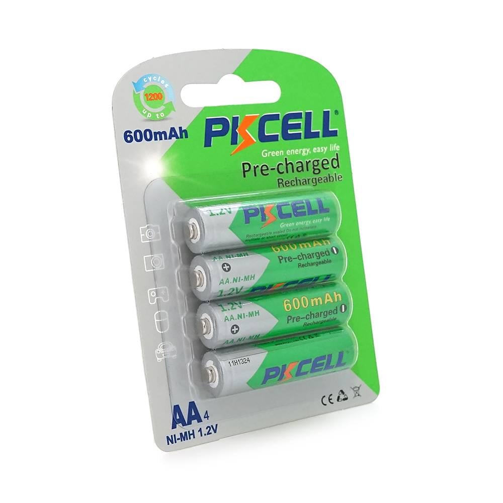 Акумулятор PKCELL Already Charged 1,2V AA 600mAh NiMH 4 штуки у блістері (30456)