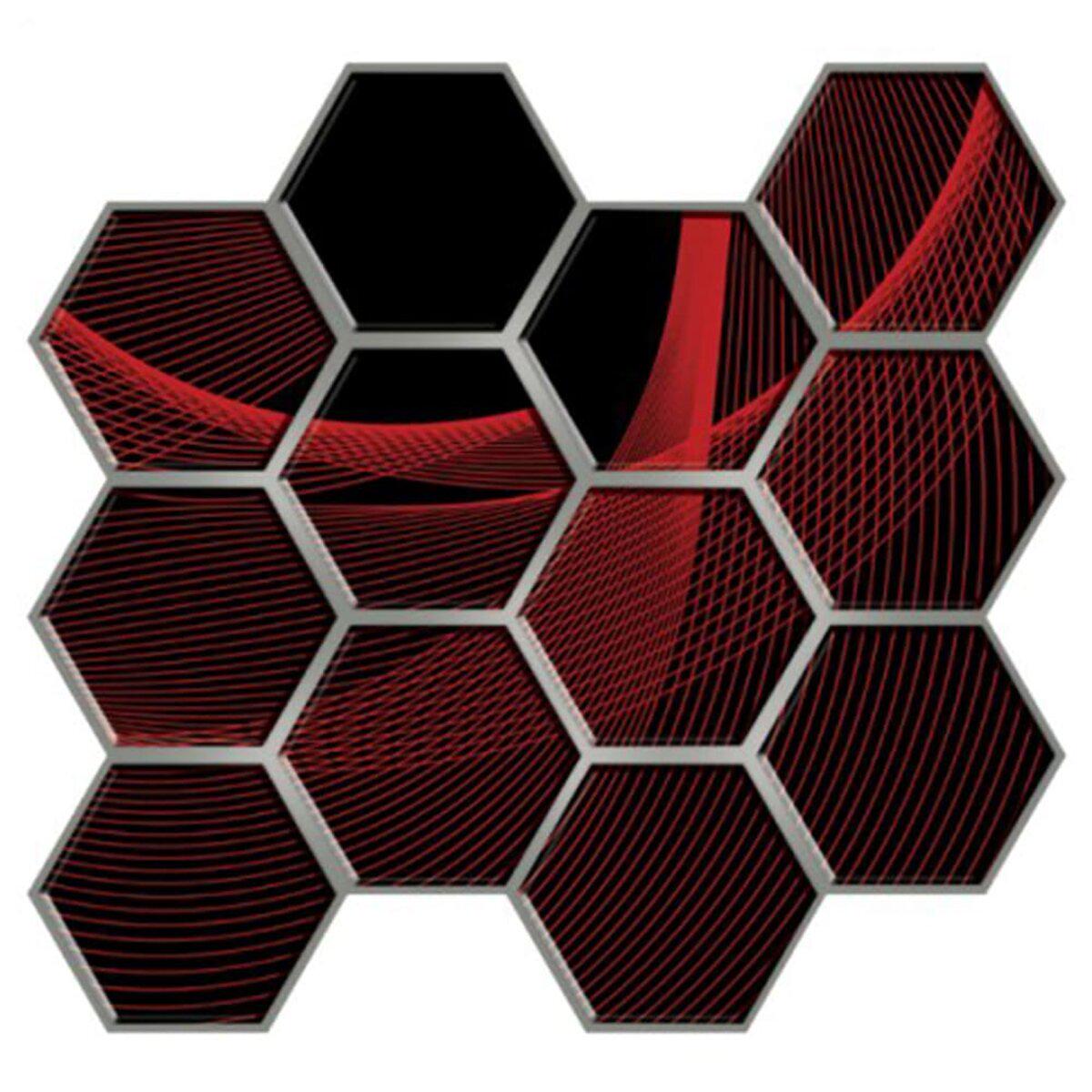 Плита декоративная ПВХ на самоклейке 280х300х5 мм Соты СПП-503 (SW-00000667)