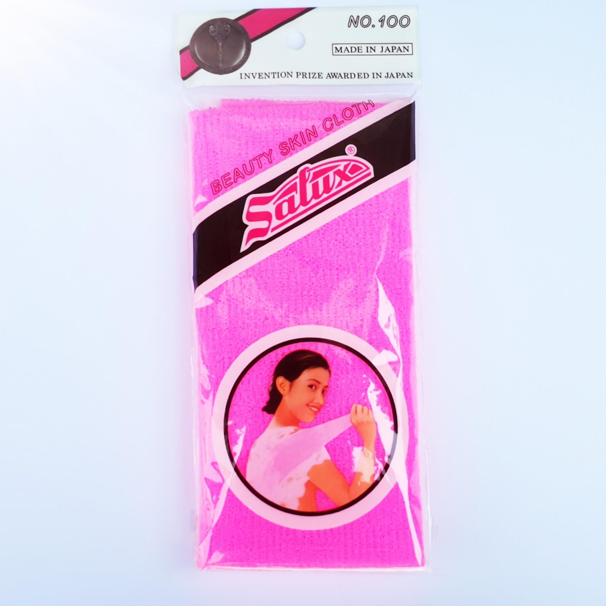 Мочалка-полотенце японское для тела жесткая Розовый