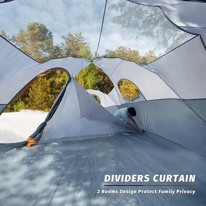 Палатка 10-местная UNP 2х комнатная водонепроницаемая - фото 5 Палатка 10-местная UNP 2х комнатная водонепроницаемая - фото 5