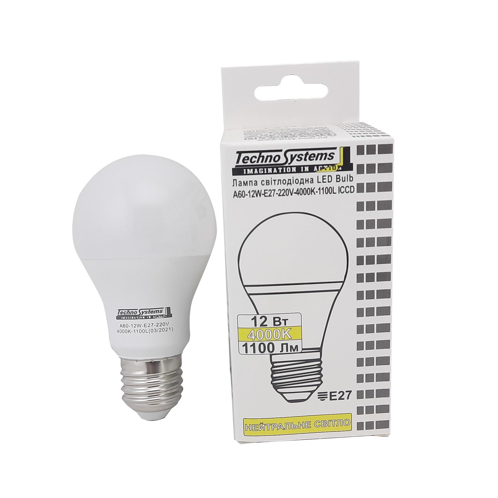 Лампа світлодіодна TNSy LED Bulb 12Вт E27 4000K 1100Лм ICCD (куля) TNSy5000041 - фото 6