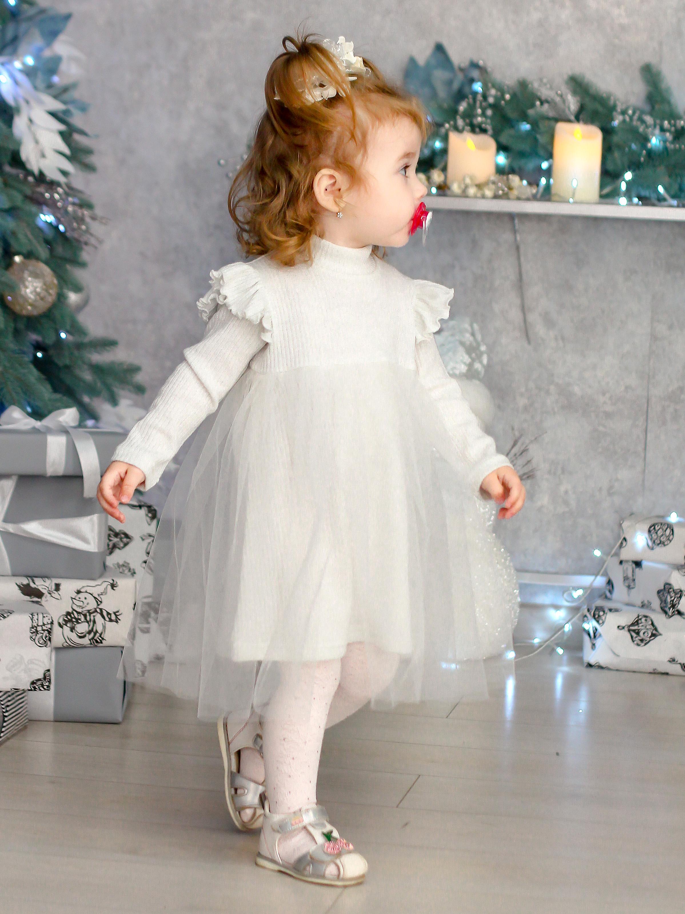 Платье праздничное JULA KIDS 80 см Белый (221110М)