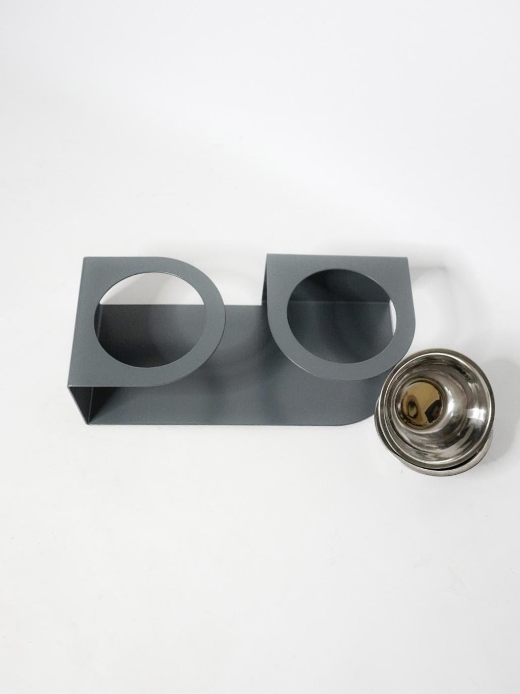 Годівниця For you підставка для собак маленьких порід на 2 миски метал 100 мм 0,35 л Темно-сірий (24436779) - фото 2 Годівниця For you підставка для собак маленьких порід на 2 миски метал 100 мм 0,35 л Темно-сірий (24436779) - фото 2