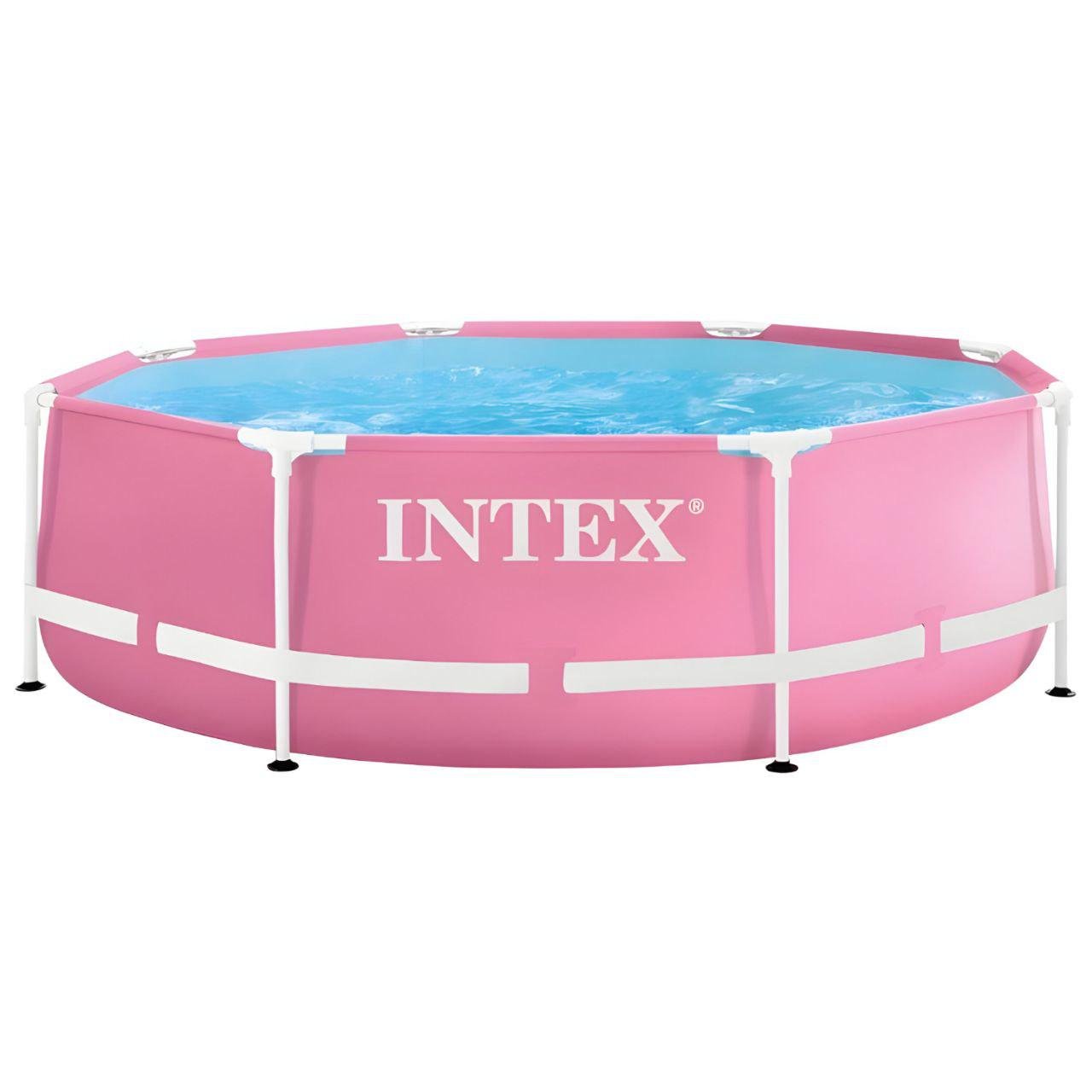 Бассейн каркасный круглый Intex 28290 NP 2843 л 244х76 см Розовый