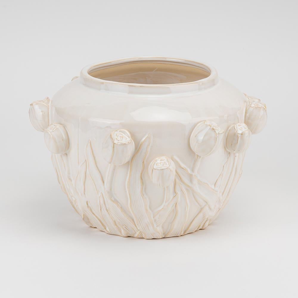 Комплект ваз Цветущий сад 19 см 4 шт. Кремовый (31917758)