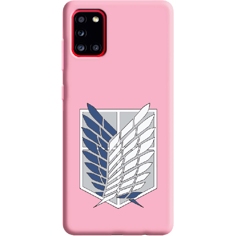Чехол Boxface Samsung A315 Galaxy A31 Атака Титанов Крылья Свободы Розовый силикон (39470-bk88-41981)