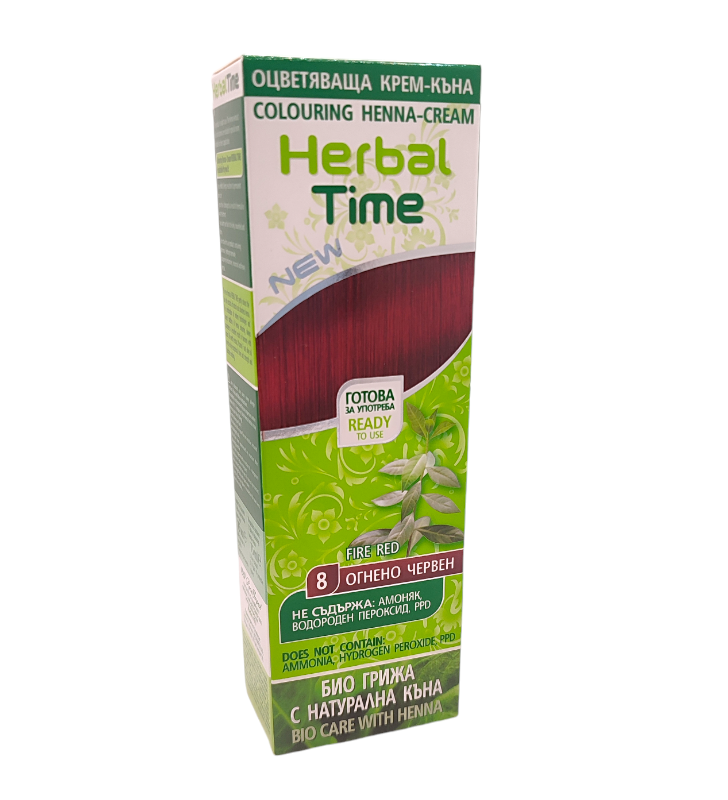 Крем-хна Herbal Time 8 Огненно-красная