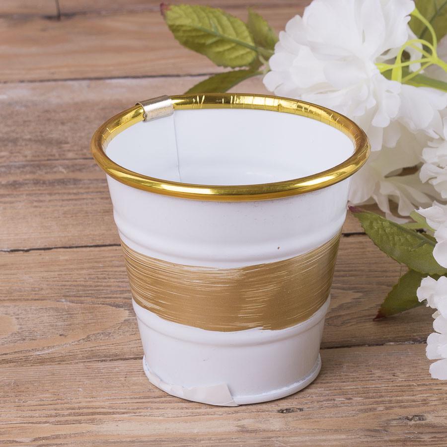 Кашпо с полоской маленькое (3390-1)