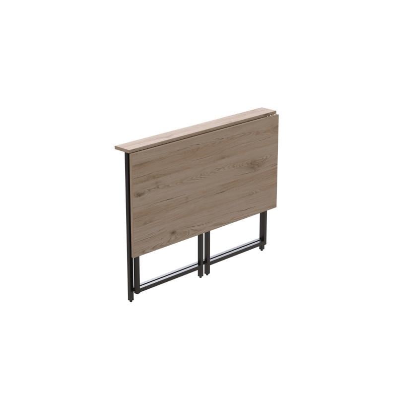 Стіл розкладний Ferrum-decor Moris метал/ДСП 16 мм Чорний/Дуб Сан-Марино (FRD-104670) - фото 9 Стіл розкладний Ferrum-decor Moris метал/ДСП 16 мм Чорний/Дуб Сан-Марино (FRD-104670) - фото 9