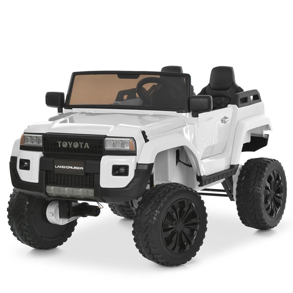 Детский двухместный электромобиль джип Toyota Land Cruiser Bambi M 6296EBLR-1 24V Белый (1876941936)