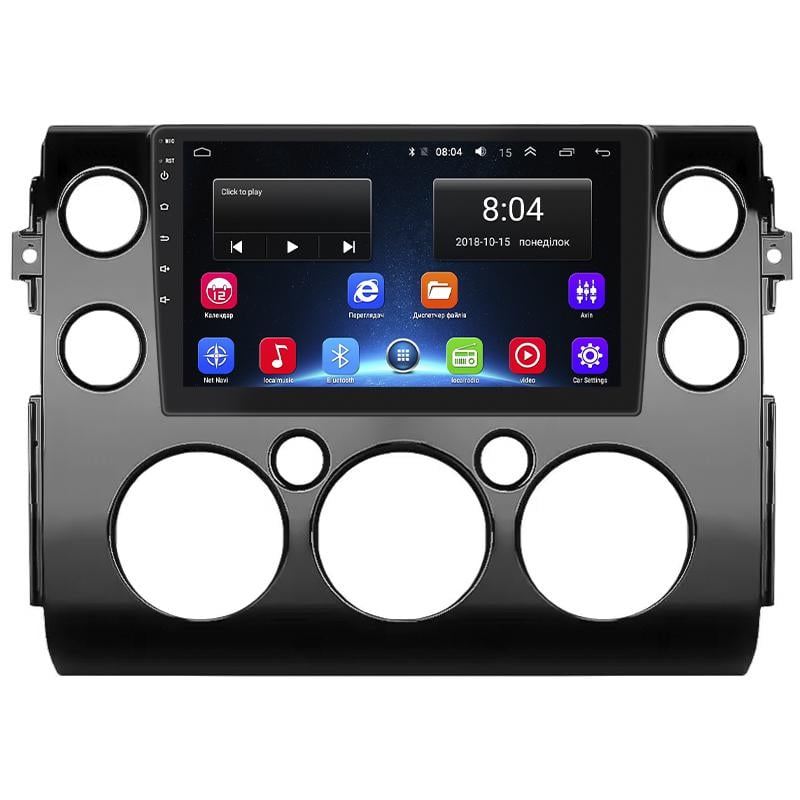 Автомагнитола штатная Lesko Base для Toyota FJ Cruiser 2006- г. Wi-Fi/GPS 2/32 GB 9" (10695-59130)