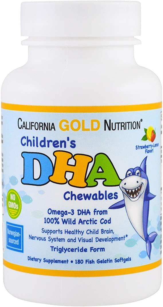 Витамины Children's DHA 100% Wild Arctic Cod Strawberry-Lemon