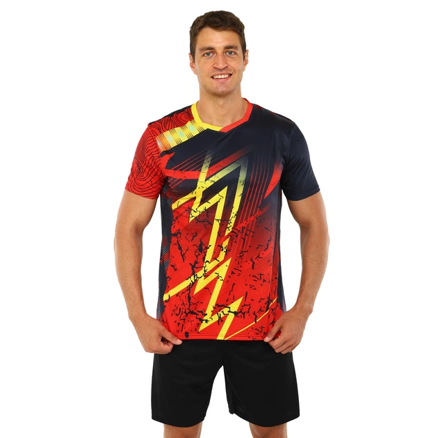 Форма волейбольна чоловіча Lingo S Червоний/Жовтий/Темно-синій (7329-8808) Форма волейбольна чоловіча Lingo S Червоний/Жовтий/Темно-синій (7329-8808)