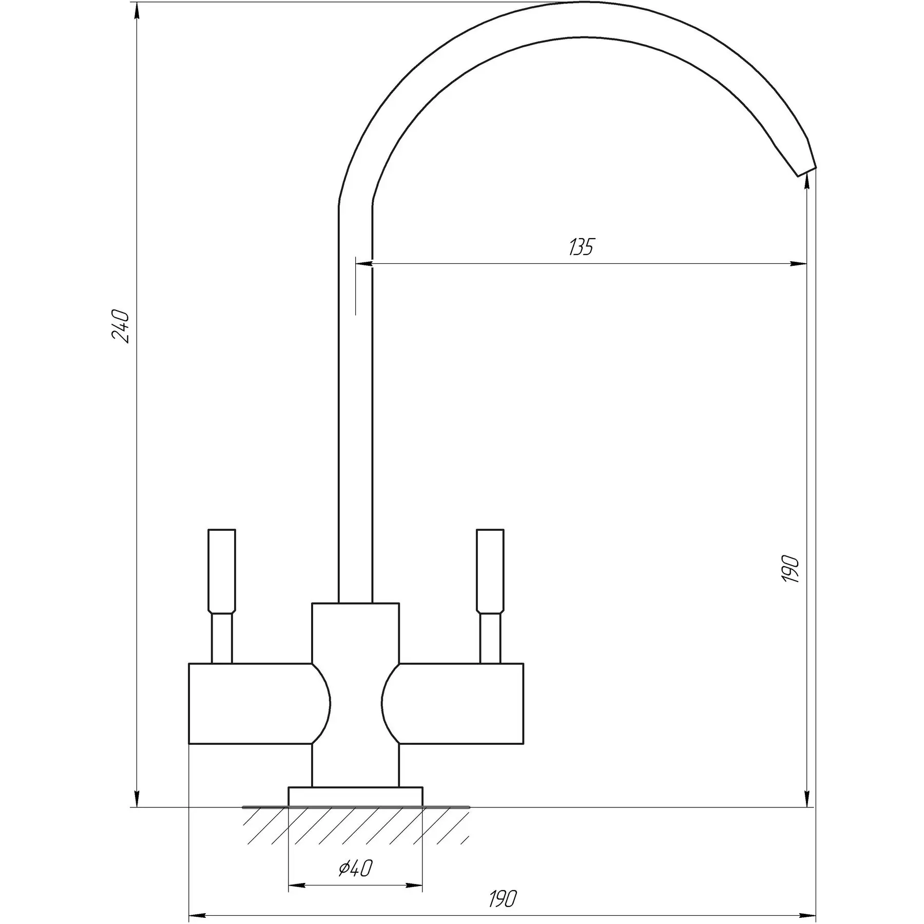 Кран для обратного осмоса Globus Lux ALPEN SBT1-76A-BB (GSR-000022220) - фото 4