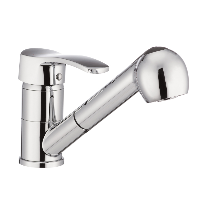 Смеситель для кухни Haiba FOCUS 014 с выдвижной лейкой Смеситель для кухни Haiba FOCUS 014 с выдвижной лейкой