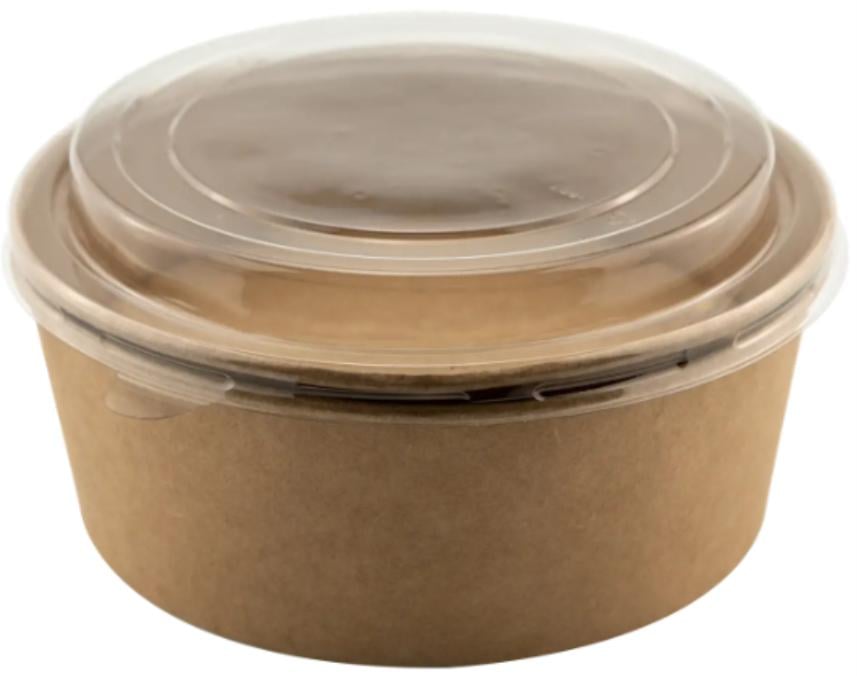 Салатник крафтовый с крышкой 550 мл (2456899918)