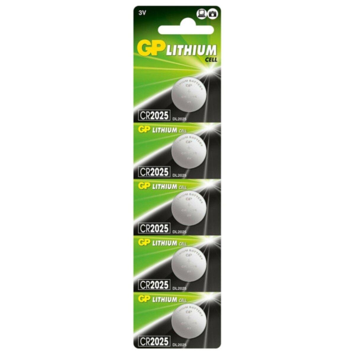 Батарейка GP CR2025 Lithium 3V 5 шт. (4891199001130) Батарейка GP CR2025 Lithium 3V 5 шт. (4891199001130)