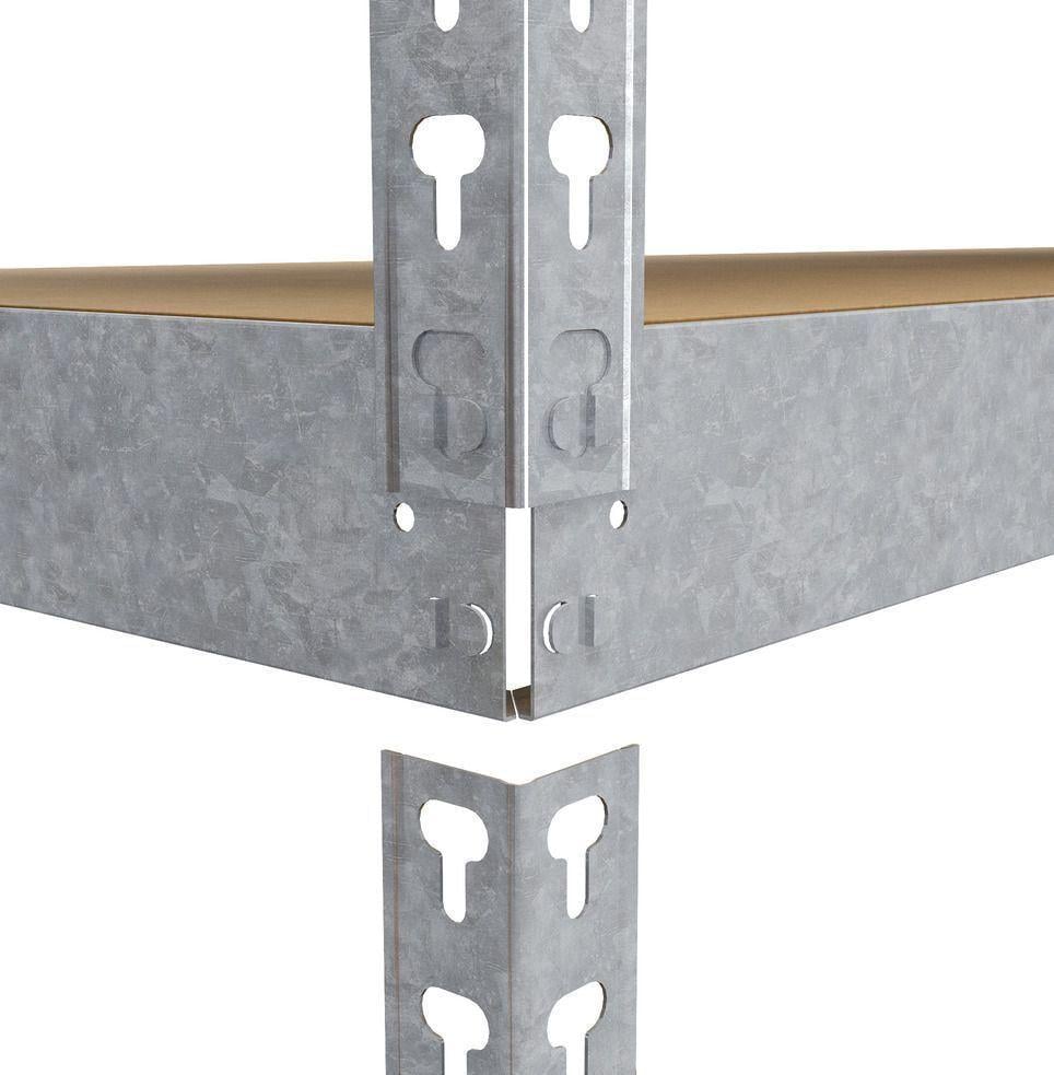 Стелаж Меткас Титан ОД 300 кг/полицю 5 полиць ДСП оцинкований металевий 2160x1800x500 мм (3DPanda-T216221805051) - фото 7 Стелаж Меткас Титан ОД 300 кг/полицю 5 полиць ДСП оцинкований металевий 2160x1800x500 мм (3DPanda-T216221805051) - фото 7