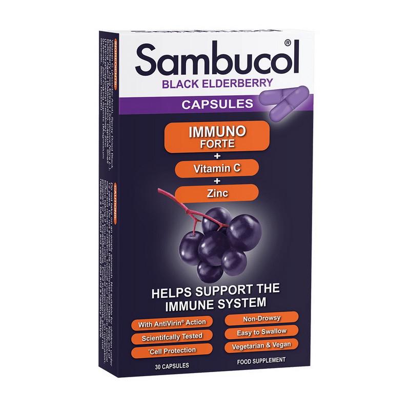 Комплекс для імунітету Sambucol Immuno Forte 30 капс. (21218-01)