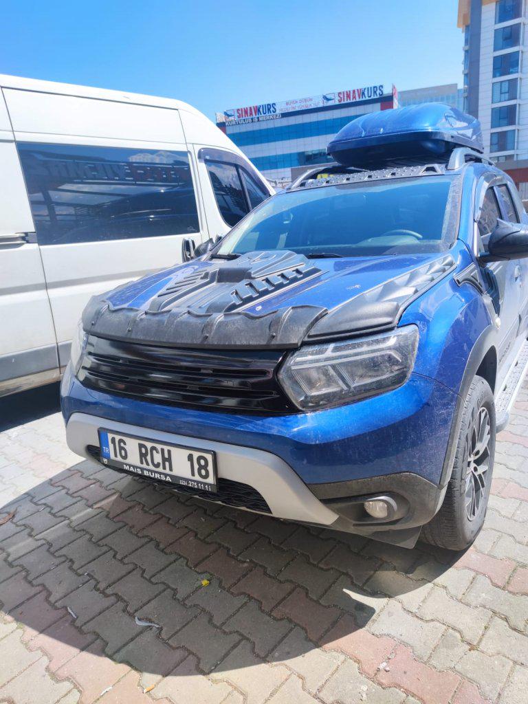 Решітка передня Omsa Line для Renault Duster 2018-2024 р. Чорно-сірий (118456) - фото 5